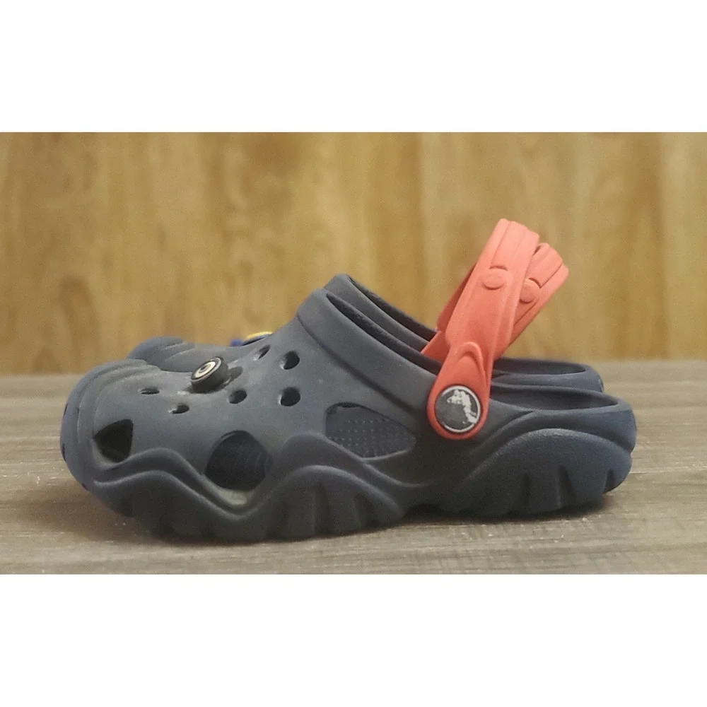 Crocs Swiftwater Clogs‎ Youth Size 13 Navy Red